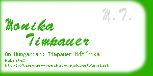 monika timpauer business card